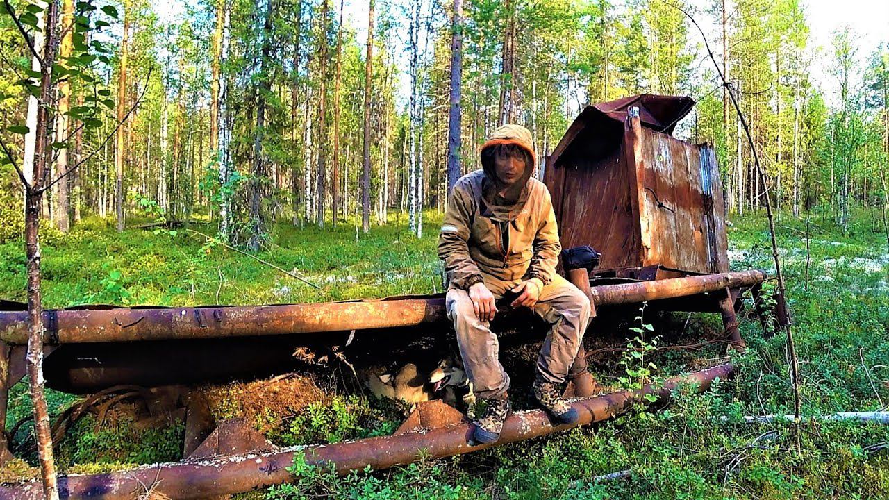 ГУЛАГ! НОВОЕ! НАШЕЛ СХРОН ЗАКЛЮЧЕННЫХ! ТОННЫ ТРАКОВ, ДВИГАТЕЛЯ, СУМАСШЕДШИЕ САНИ!ЧТО С ТРЕУГОЛЬНИКОМ
