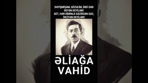 Əliağa Vahid - dedim, dedi