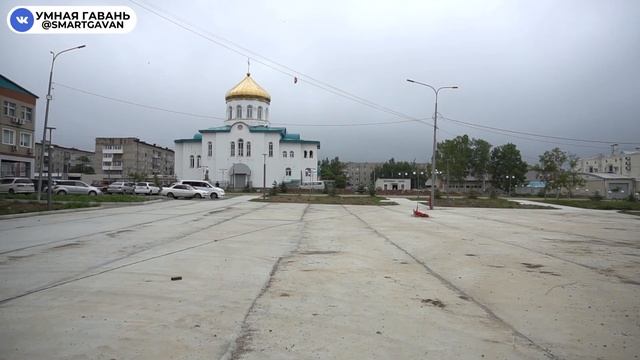 Реконструкция пл. Победы / Советская Гавань / июль 2023
