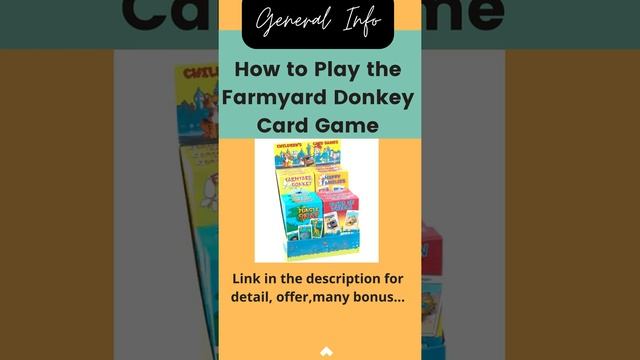 How to Play the Farmyard Donkey Card Game |  online free | tricks | 2 player | for PC 2022 | #short