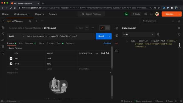 Generating Code Snippets | Postman Level Up