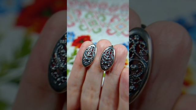 Серебряные серьги