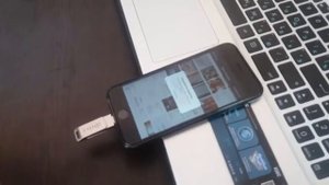 Запись видео на флеш накопитель с iPhone