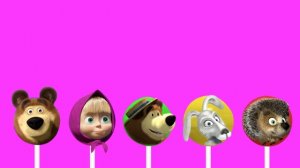 Masha and the Bear Lollipop Finger Family - Nursery Rhymes For Children - Daddy Finger Rhyme