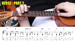 Yesterday - The Beatles - Baritone Fingerstyle Ukulele Tutorial