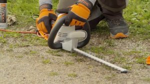 Кусторез электрический Штиль STIHL HSE 61. Порядок действий после окончания работы.