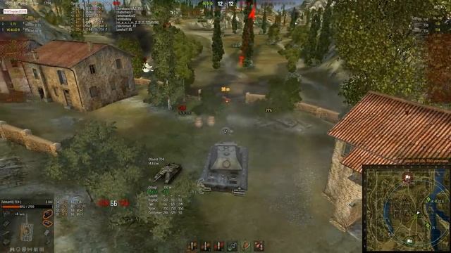 E-100 11600 урона, 9 фрагов. Монастырь WOT смотреть онлайн