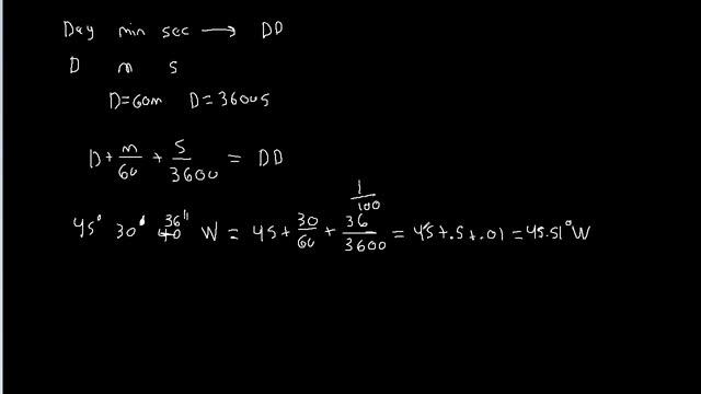 Decimal Degrees and Degrees Minutes Seconds Conversion смотреть онлайн