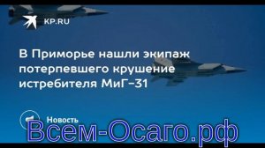 В российском регионе потерпел крушение истребитель МиГ-31