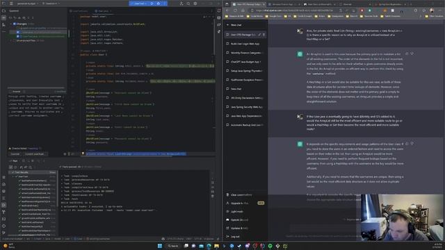 ChatGPT & Java Research Driven Development of a Personal Budget App, Part 7 смотреть онлайн