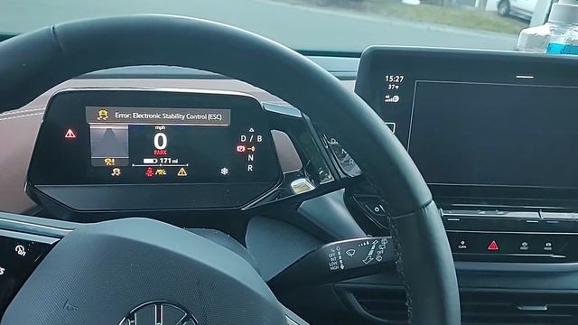 Volkswagen 2021 ID.4 PRO S AWD "Electrical system not working correctly.  Safety stop the vehicle!"