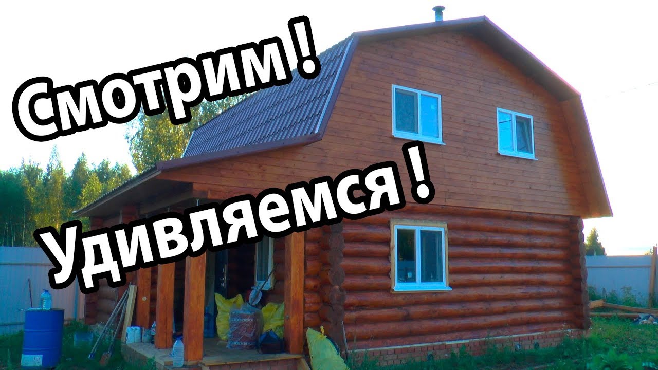 Баня с Комнатой отдыха, МАНСАРДОЙ и ВЕЛИКОЛЕПНОЙ планировкой.  Доработали печь Везувий.