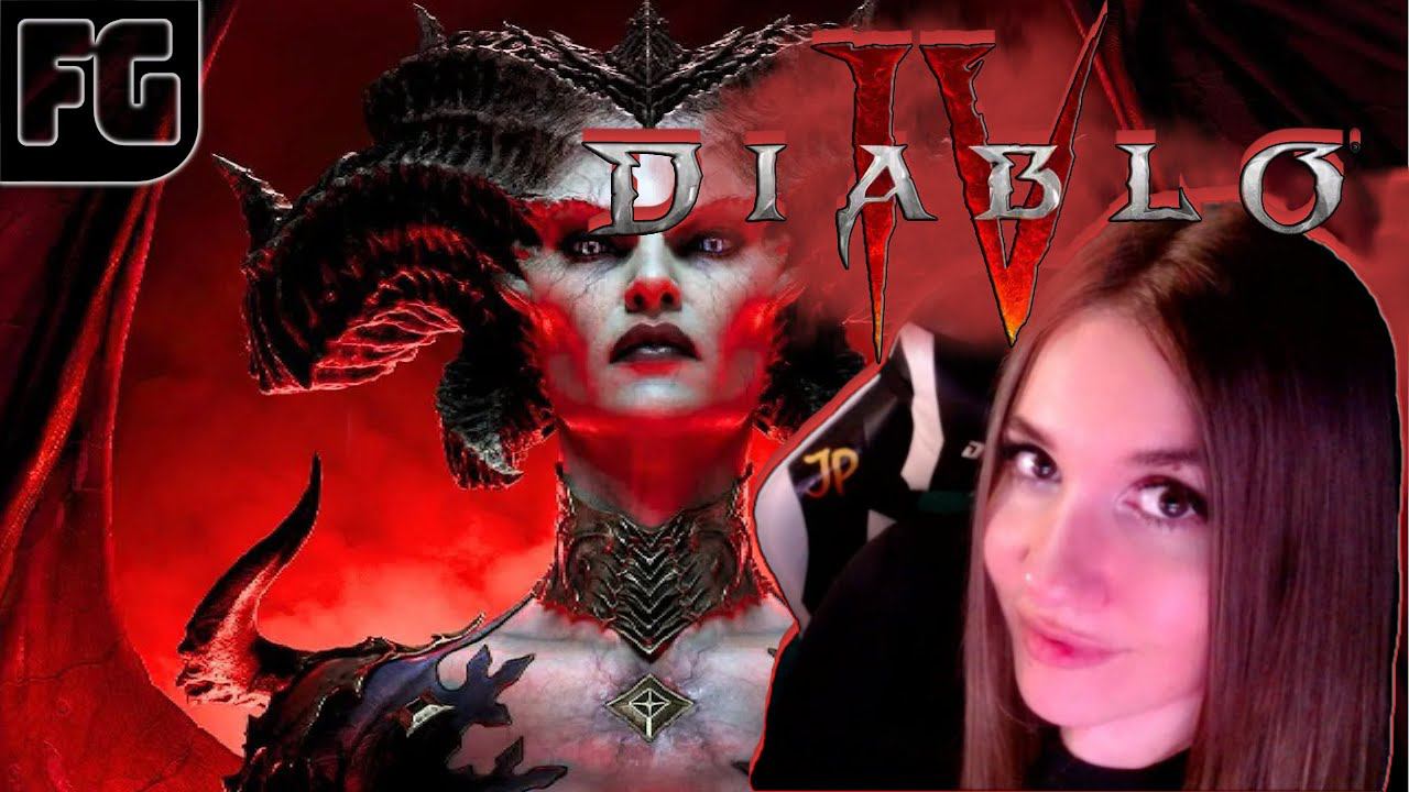 НОВЫЙ ДИАБЛО, ПЕРВЫЙ ВЗГЛЯД ➤ Diablo IV ➤ Девушка стримит ➤ 2