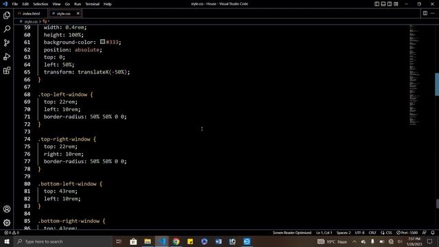 create house only html and CSS windows open and more functions with source code