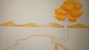 Как нарисовать осень легко и просто