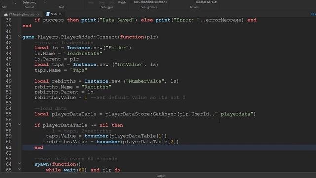 Saving Rebirths & Taps, Easy Save Roblox Datastore Tutorial смотреть онлайн