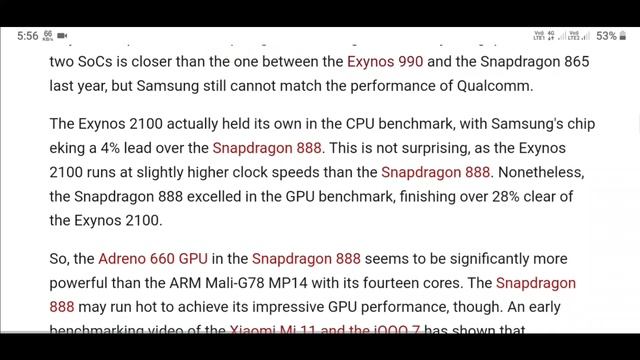 The Samsung Exynos 2100 falls well behind the Qualcomm Snapdragon 888 in early Samsung Galaxy S21 |