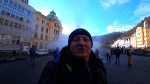 Карловы вары. Чехия.  Минеральная воды лечение. Зимняя прогулка по Карловым варам.