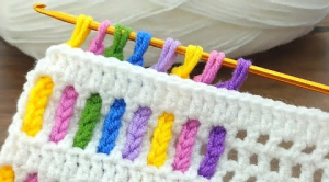 Замечательный ✅💯Очень простое красочное вязание крючком милого детского одеяла