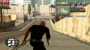 Officer Carl Johnson completes the mission Beat Down on B-Dup -Grove Street mission 1-GTA SanAndrea