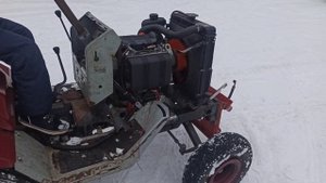 Тестовые покатушки на минитракторе КМЗ с двигателем Lombardini LDW 602 B 1 (4.02.2021)