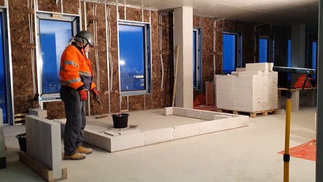 Новые приёмы при кладке 10 см перегородок из газосиликата.Часть 1ая. смотреть онлайн