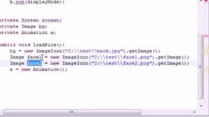 Java Game Development 11 Loading Pictures for the Movie