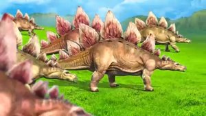 Вредные детки играют с ГИГАНТСКИХ Динозаврами в мячик | Учим цвета на английском