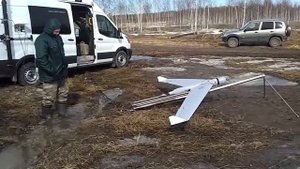 Запуск беспилотника по охране лесов