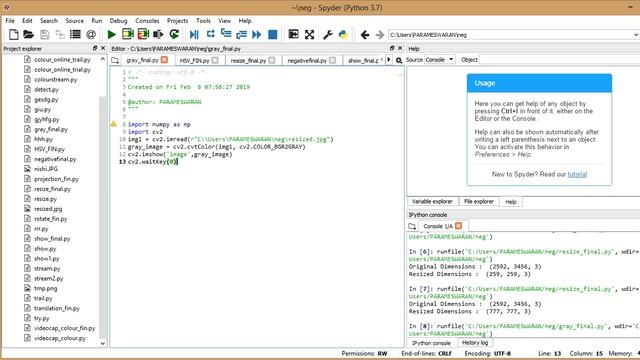 Conversion an image to different colour spaces(Gray, HSV)-Basics of image processing using python смотреть онлайн