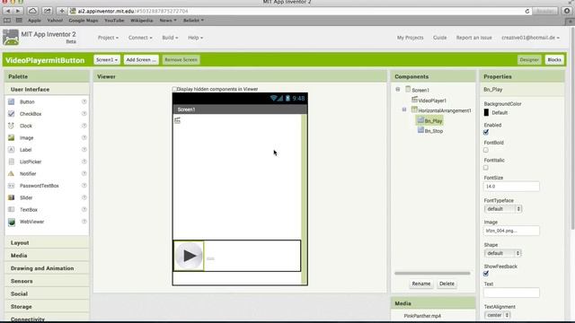 App Inventor 2 VideoPlay mit start und stop button смотреть онлайн