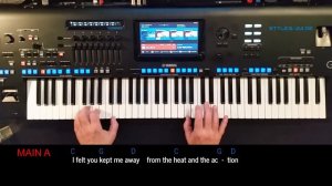 One Of Us - Abba, Cover, eingespielt mit titelbezogenem Style auf Yamaha Genos