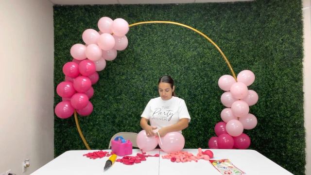 HOW TO MAKE PINK BALLOON ARCH UNDER $15 смотреть онлайн