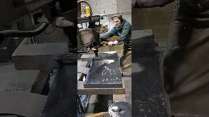 полировка камня 200 диаметров за 7 минут. Стелла одна сторона 100х50