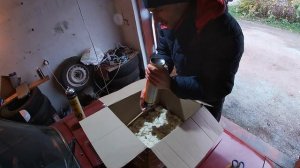 Делаю воздухозаборник на капот своими руками из монтажной пены. Часть 2
