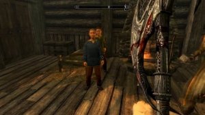 Skyrim | Kids enjoy witnessing brutal gory decapitation, yey!