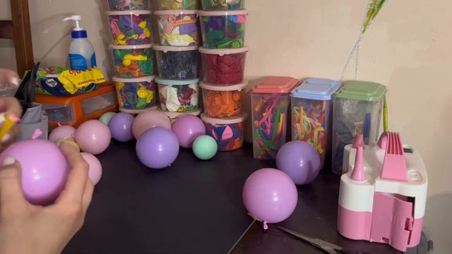Макси-открытка с воздушными шарами и хлопком (Maxi postcard with balloons and cotton)