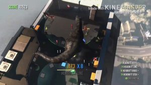 Goat Simulator, T-Rex/ Old Goat attacks Goat City Bay