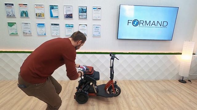 TRION Shturman DUAL - компактный, складной, 1000W | Обзор электротрицикла для пожилых смотреть онлайн