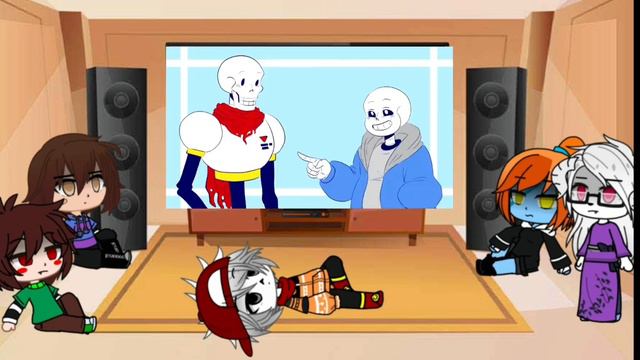 UnderTale реакция на meme про Санса\часть 1\ Gacha Club смотреть онлайн