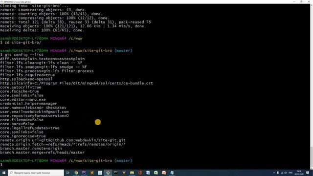 19. git push --force | Уроки git | webdevkin.ru смотреть онлайн
