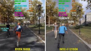 AMD RYZEN 5 7600X vs INTEL i7-12700K | Test in 6 Games