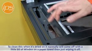 HP LaserJet M525 - Cleaning the Scanner Glass