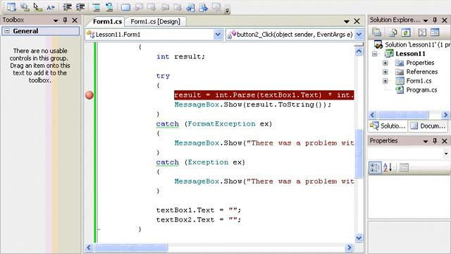 Lesson 12 - Handling Exceptions try catch смотреть онлайн