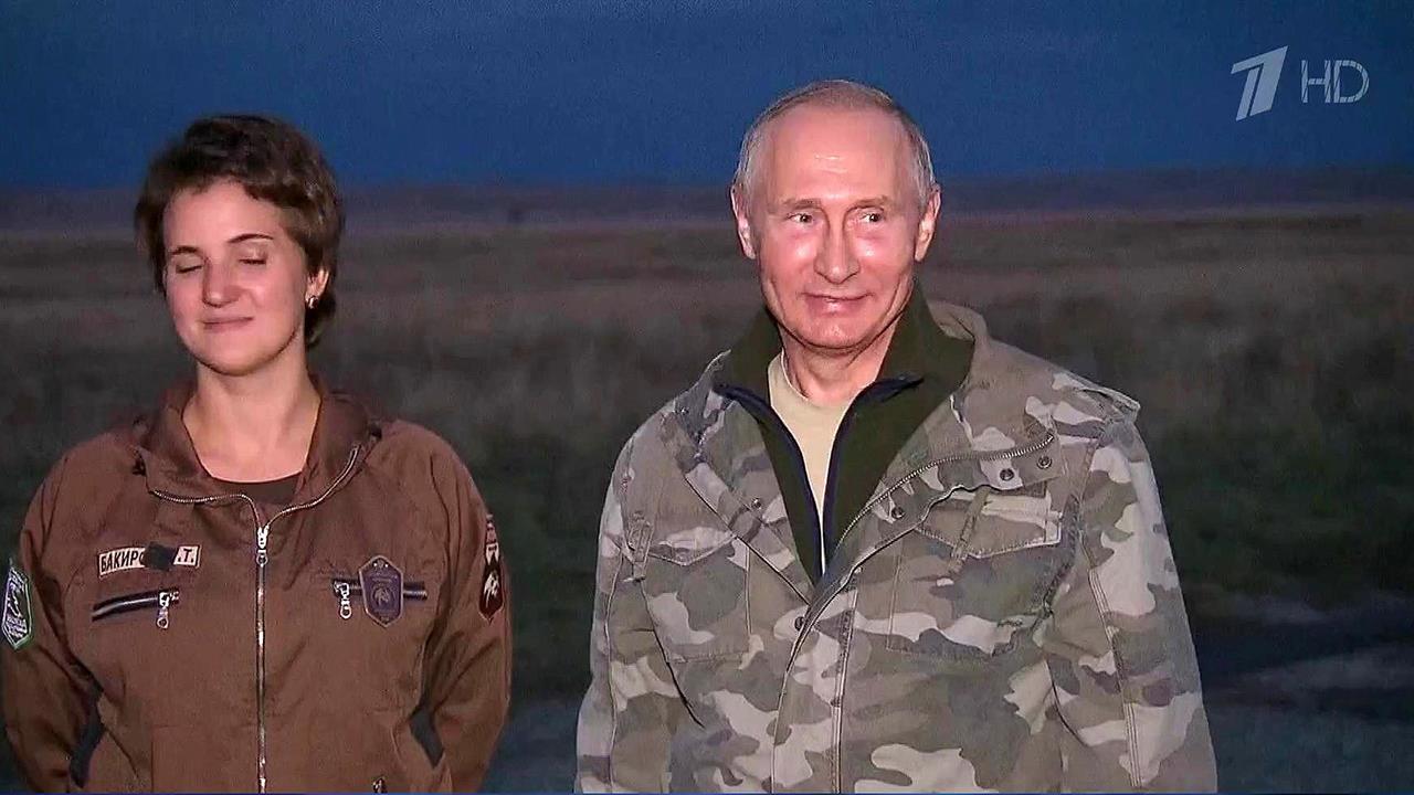 Владимир Путин посетил государственный природный заповедник "Оренбургский"