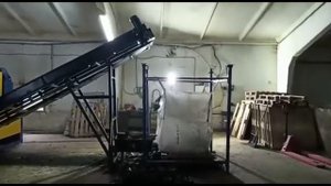 Измельчение шин автомобильных на шредере модели "НЕТМУС-6"