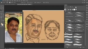 Personalized Digital Portrait Drawing | From Reference Photo | Adobe Photoshop | 8 min