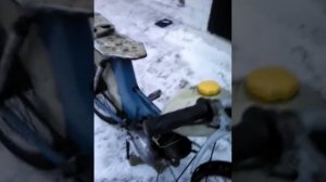 Рига-3(Riga-3) Как должен заводится 49-летний мопед