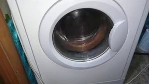 Indesit WI 81 extreme unbalanced Final spin on the Wool program.