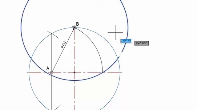 Деление окружности на 5 частей с помощью циркуля